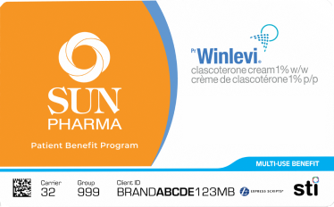 This is a logo of the Sun Pharma Patient Benefit Program Card.